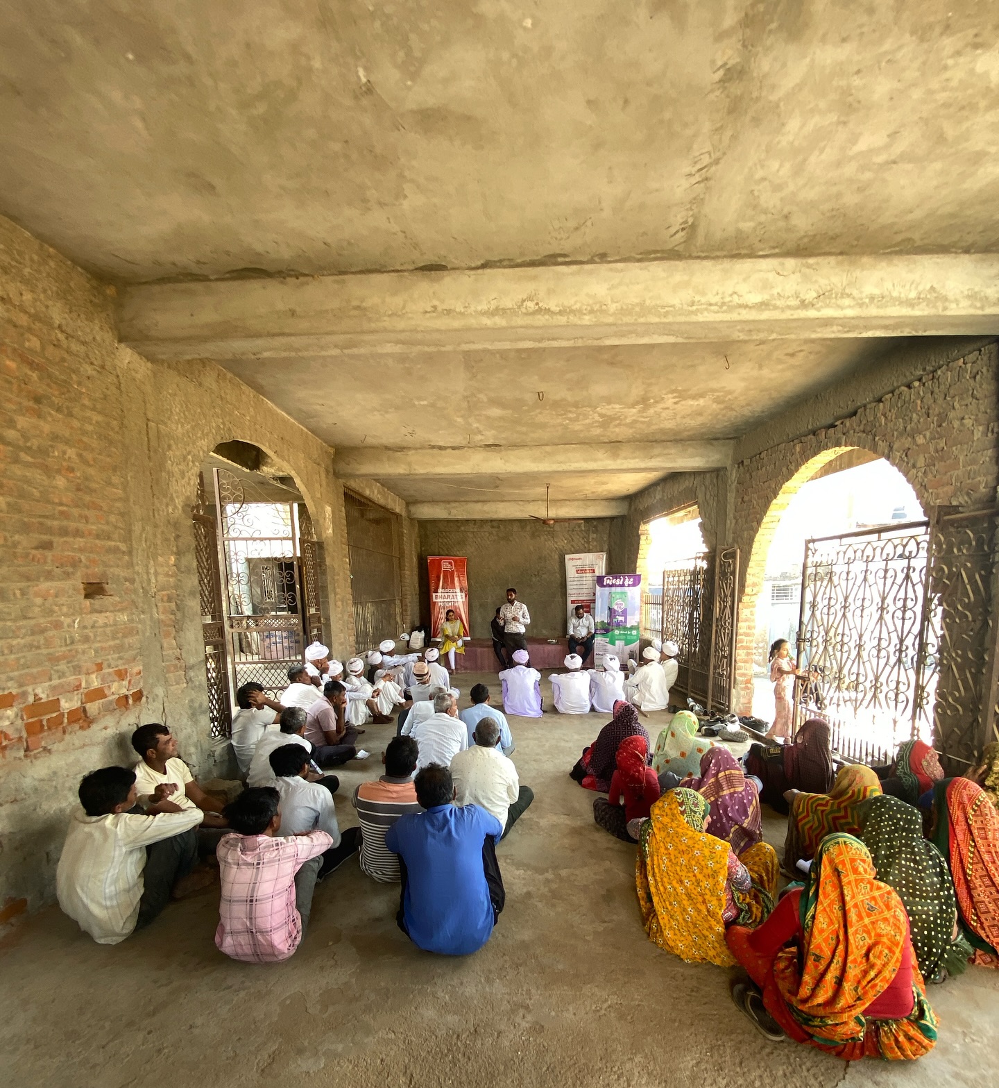 On-ground community meeting conducted by India Action Project