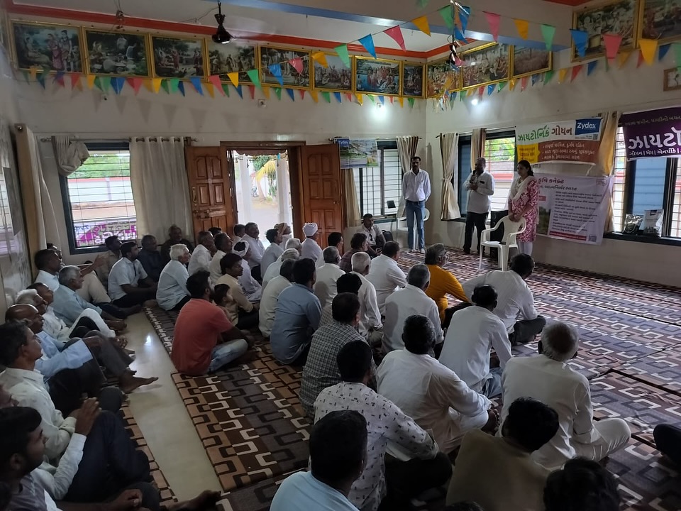 On-ground community meeting conducted by India Action Project