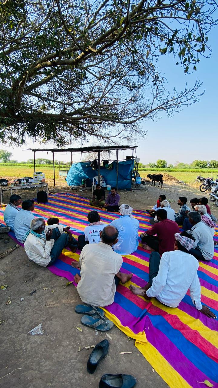 On-ground community meeting conducted by India Action Project