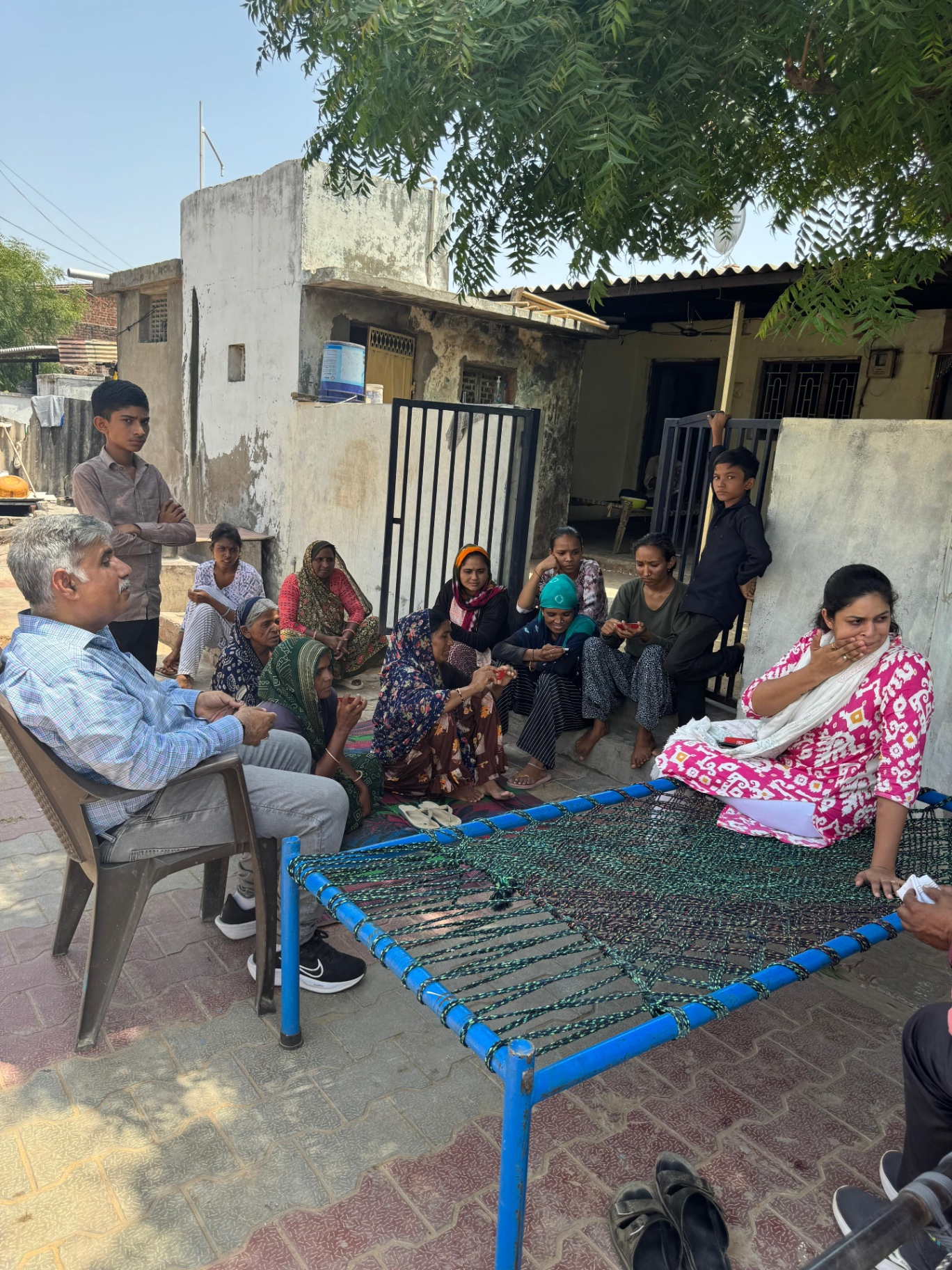On-ground community meeting conducted by India Action Project