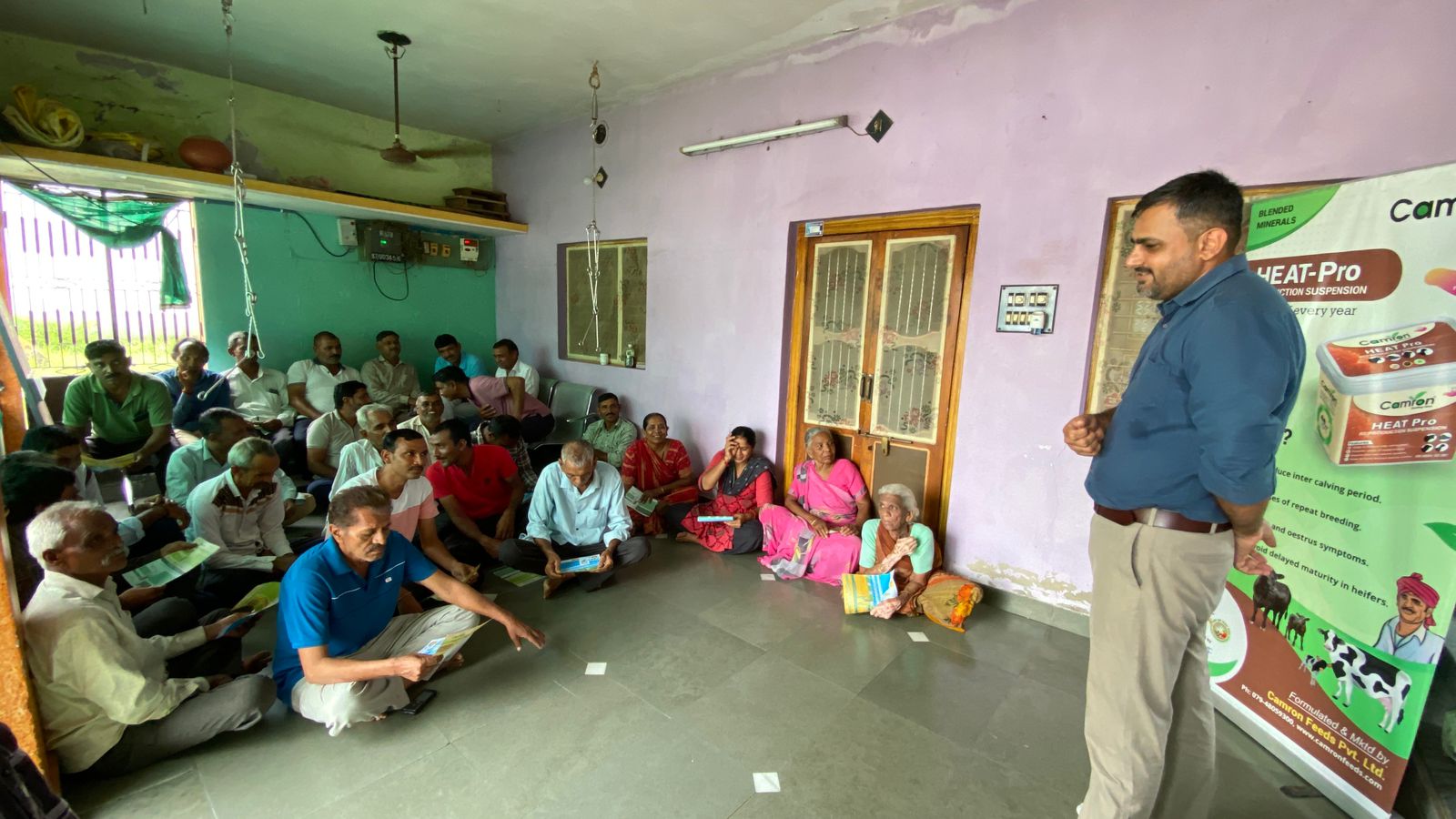On-ground community meeting conducted by India Action Project